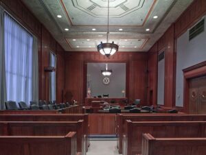 Courtroom for Expert Witness Testimony Services.